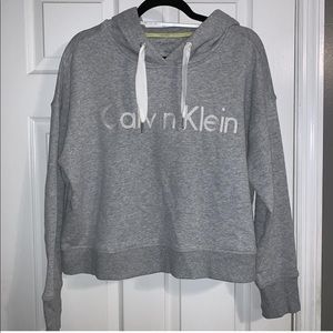 CK cropped hoodie